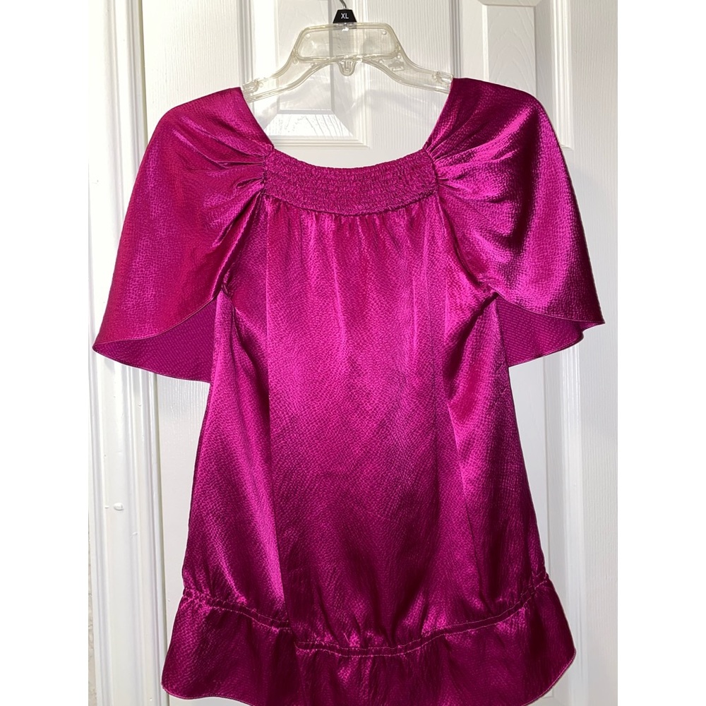 Women’s BCBG Max Azria SZ SM Silk Tunic Scoop Top